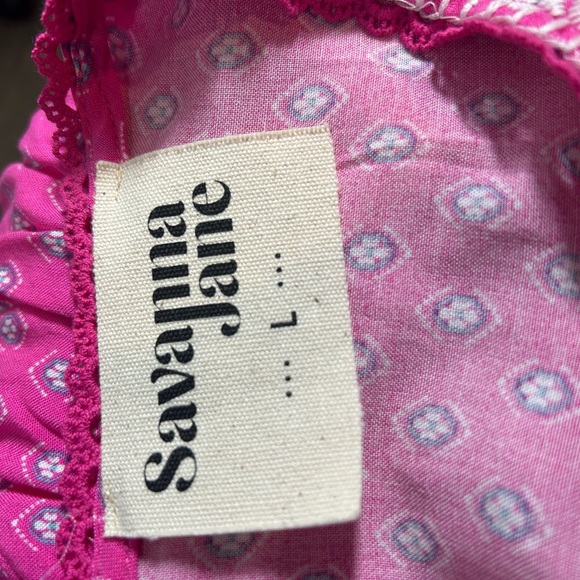 Savanna Jane Embroidered Blouse L - Picture 5 of 6